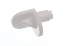 20 PIECES X SHELF SUPPORTS WHITE PLASTIC 5MM STUDS PUSH IN