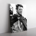 Big Box Art Clint Eastwood (2) Canvas Wall Art Print Ready to Hang Picture, 76 x 50 cm (30 x 20 Inch), Multi-Coloured