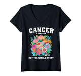 Womens Cancer A Chapter, Not The Whole Story National Cancer Month V-Neck T-Shirt