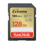 SanDisk SDXC Extreme 128GB minneskort UHS-I C10 v30
