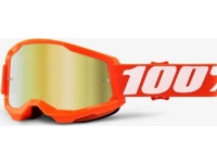 100% Glasögon 100% STRATA 2 ORANGE (Anti-Fog Gold Mirror Glass, LT 28%+/-5%) (NY)