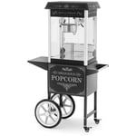 Royal Catering Popcornmaskin med vogn - Retrodesign 150 / 180 °C svart