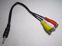 RCA AV Cable Lead for LOGIK L12SPDVD17 Portable DVD Player