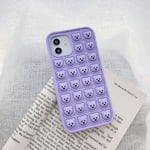 Trolsk Bubble Pop - Bear (iPhone 12 Pro Max) - Lila