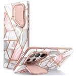 Cosmo Mag Supcase-deksel med MagSafe til Samsung Galaxy S24 Ultra - rosa marmor