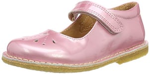 Bisgaard Boy's Girls' 80209.119 Closed Toe Ballet Flats, Pink Rose Patent 706, 3.5 UK Child