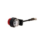 Varningsljus / Positionsljus Strands Viking - 12/24V / 0.9W / 108 mm / Vit/Röd