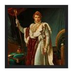 Gerard Portrait Emperor Napoleon I Bonaparte Square Framed Wall Art Print Picture 16X16 Inch