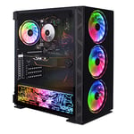 Veno Scorp RGB Gaming PC - Intel Core i5 9400F 4.1GHz, GTX 1660 SUPER 6GB, 16GB 3000MHz, 240GB Solid State Drive, 1TB Hard Drive, Windows 10 Installed Neonzilla 4Fan