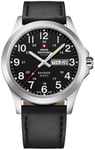 Swiss Military by Chrono SMP36040.15 Chrono Sort/Læder Ø42 mm