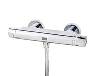 Bristan Artisan Thermostatic Shower Mixer Bar Valve, Scratch Resistant and Anti Scald, for All Plumbing Systems , Chrome Plated - AR2 SHXVOFF C
