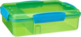 Sistema Lunch Snack Attack Duo Box | 975 ml | 975 ml, Assorted Colours