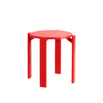 HAY - Rey Stool REY22, Scarlet red water-based lacquered beech