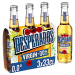 Bière Sans Alcool Aromatisée Agrumes Et Zestes De Citron, Virgin 00 Desperados - Le Pack De 3 Bouteilles De 33cl