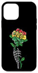 Coque pour iPhone 12 mini Bolivie Rose Squelette Pride Bolivian Flag Roots Souvenir