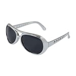 Bristol Novelty BA244 Rock Star Sunglasses, Mens, Silver, One Size