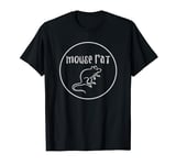 Parks & Recreation Mouse Rat Faded One Color Logo T-Shirt