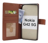 New Standcase Wallet Nokia G42 5G (Brun)