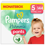 Pampers Harmonie Pants koko 5, 12-17 kg, kuukausipakkaus (1x144 vaippaa).