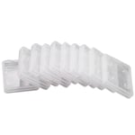 10 st Plastminneskort Kortlåda Fodral Sd Sdhc Xd Förvaringslåda Transparent