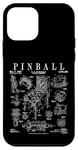 Pinball Arcade Gaming Machine Vintage Gamer Imprimé Brevet Coque pour iPhone 12 mini