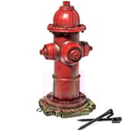 LULIND - Statue de Jardin en Forme de Bouche d'incendie pour Chien avec 2 piquets, 35,6 cm (Petit)