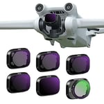 NEEWER Ensemble de Filtres ND Compatible avec DJI Mini 3/DJI Mini 3 Pro, Filtre à Densité Neutre Accessoires d'Objectifs de Drone avec Cadre en Alliage d'Aluminium et Verre Optique HD Multicouche