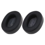 Pair of  Black Ear Pads Protein Leather Headphone Cushion for JBL LIVE 500BT