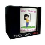 Personalised Novelty Golf Mug For Ladies With Gift Box And Free Personalisation