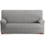 ECOMMERC3 Housse de canapé 2 Places bi-élastique, Tissu Super élastique - Housse de canapé Gris Clair Respirante et réglable avec mousses de Fixation et élastiques