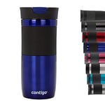 Contigo Byron Snapseal Travel Mug, Stainless Steel Thermal vacuum flask, leakproof tumbler, coffee mug with BPA free Easy-Clean Lid, 470 ml, Deep Blue