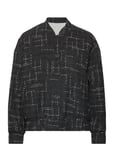 Tweed Bomber Jacket Black Mango