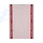Lexington Striped kökshandduk vit/röd 50x70 cm