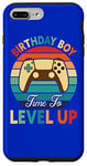 Coque pour iPhone 7 Plus/8 Plus Birthday Boy Time to Level Up Jeu vidéo Cadeau d'anniversaire pour joueur