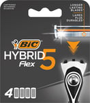 Bic Hybrid flex 5 rakblad 4 st