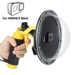 Dome Port Waterproof Camera Diving Lens Cover+ Trigger for GoPro HERO7 6 5 Black