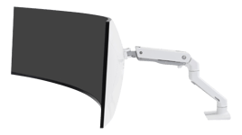 Ergotron HX Desk Monitor Arm with HD Pivot (white)