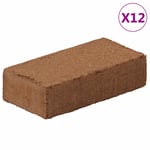 vidaXL Block i kokosfiber 12 st 650 g vardera 7,8 kg total 155727