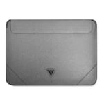 Guess Datorfodral 13/14'' Saffiano Triangle Logo - Silver