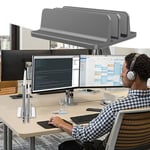 Vertical Laptop Stand,desktop Space Saving Holder Adjustable B Silver