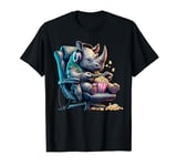 Rhinoceros Popcorn Animal Gaming Controller Headset Gamer T-Shirt
