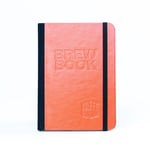 KaffeBox Brew Book - Daily Coffee Journal Hard Cover , Orange