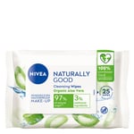 NIVEA Naturally Good Cleansing Wipes 25pcs