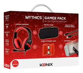 Pack Gaming Nintendo Switch Konix Casque + Sacoche de transport + boite pour 4 cartouches de jeux + Câble USB + Protection d'écran