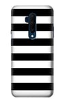 Black and White Striped Case Cover For OnePlus 7T Pro