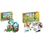 LEGO 31139 Creator 3 in 1 Cosy House Toy Set, Model Building Kit & 31137 Creator 3 in 1 Adorable Dogs Set with Dachshund, Pug, Poodle Figures and More Breeds