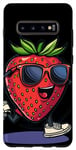 Galaxy S10+ Cool Strawberry Costume with funny Shoes and Arms Case