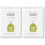 Joseph Joseph IW6 30-litre General Waste Liners (40 Pack) - Transparent, 30 LT