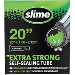 Slime 30058SL Bike Inner Tube with Slime Puncture Sealant, Self Sealing, Prevent and Repair, Schrader Valve, 40/57 - 406mm (20"x1.50-2.125"), Green