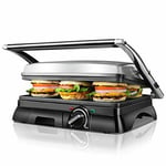 Aigostar 2000W Multifunctional Panini Press Grill, Sandwich Maker, 2 Large Non-